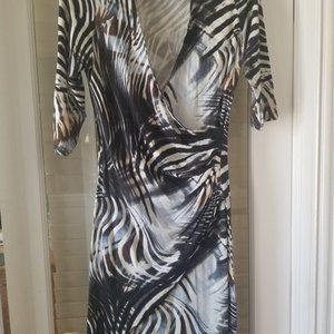 Faux wrap dress